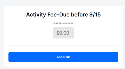 ACTIVITY FEE